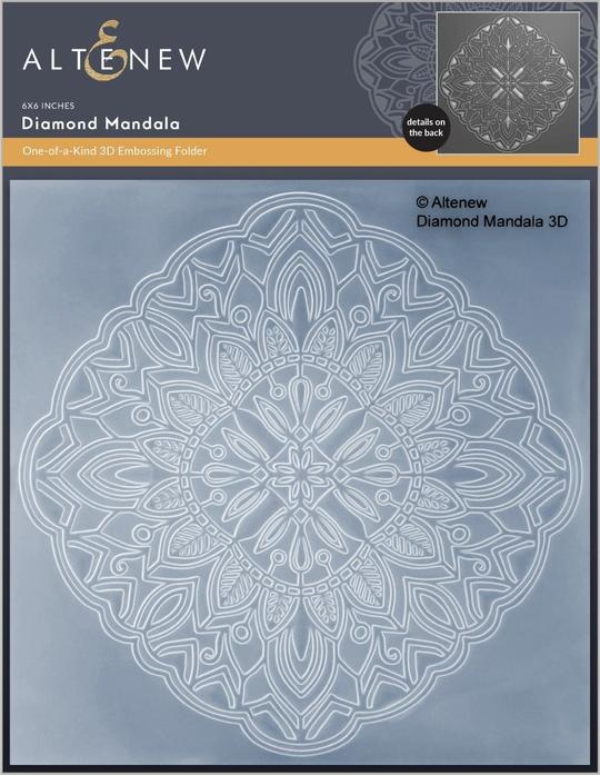 Diamond Mandala 3D Embossing Folder