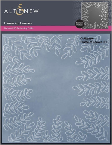 Frame Of Leaves 3D Embossing Folder