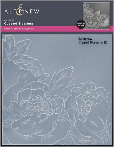Cupped Blossoms 3D Embossing Folder