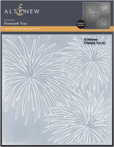 Firework Trio 3D Embossing Folder