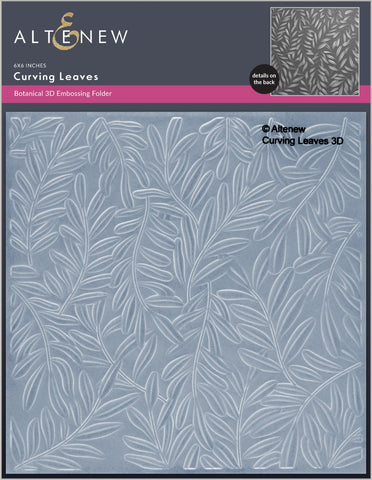 Curving Leaves 3D Embossing Folder