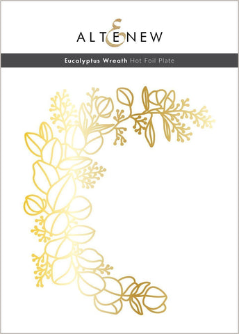 Eucalyptus Wreath Hot Foil Plate
