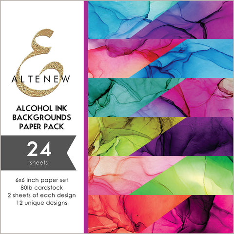 Alcohol Ink Backgrounds 6x6 Paper Pack