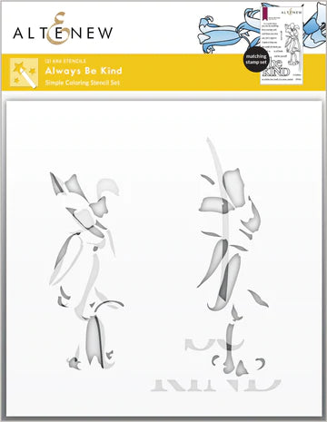 Always Be Kind Simple Coloring Stencil Set (2 in 1)