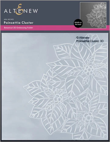 Poinsettia Cluster 3D Embossing Folder
