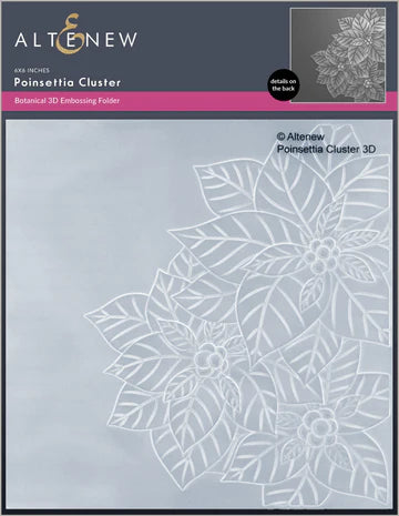 Poinsettia Cluster 3D Embossing Folder