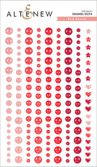 Points d'émail coucher de soleil rouge