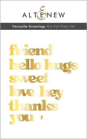 Versatile Greetings Hot Foil Plate Set