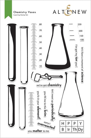 Chemistry Vases Stamp Set