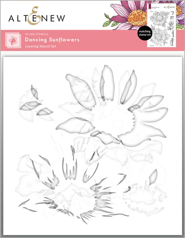 Dancing Sunflowers Layering Stencil Set (6 in 1)