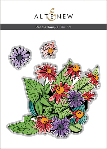 Ensemble de matrices de fleurs Doodle Bouquet