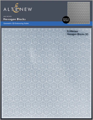 Hexagon Blocks 3D Embossing Folder