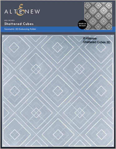 Shattered Cubes 3D Embossing Folder