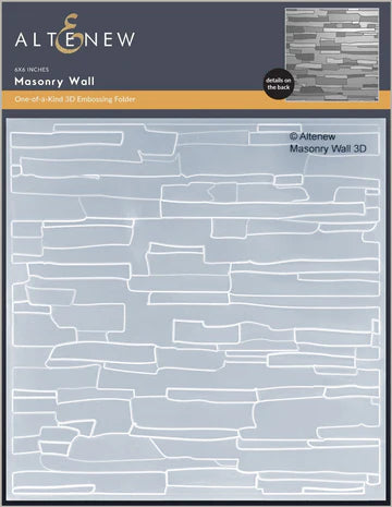 Masonry Wall 3D Embossing Folder