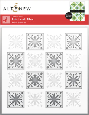 Patchwork Tiles Builder Stencil Set (2 in 1)