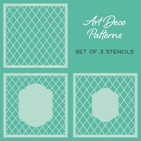 Art Deco Patterns | Stencils | Set of 3