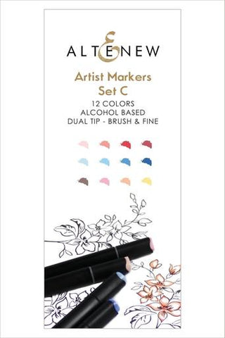 Artist Alcohol Markers Set C - English Country Garden Set