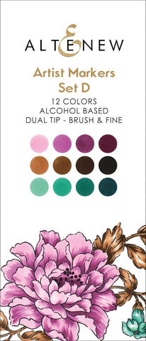 Artist Alcohol Markers Set D - Rock Garden