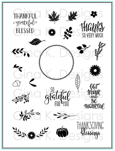 Autumn Wreath Builder Stamp Set