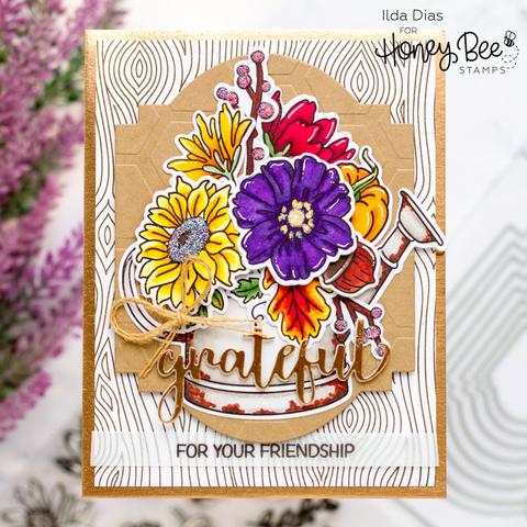 Fleurs de récolte de jardin | Jeu de tampons 6x6