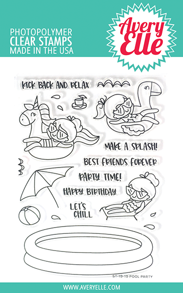 Pool Party Clear Stamps