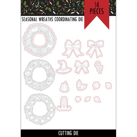 Seasonal Wreath Coordinating Die Set