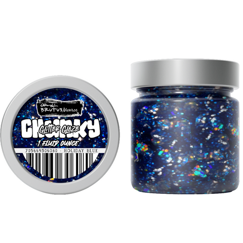 Holiday Blue Glitter Glaze