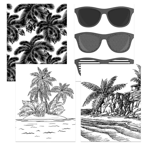 Beach Bum Card Panels