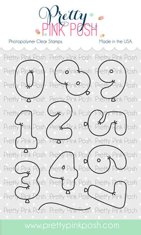 Balloon Numbers Stamp Set