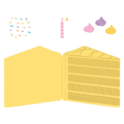 Birthday Cake A2 Card Base | Honey Cuts Dies
