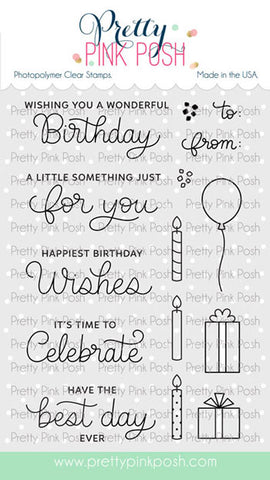 Birthday Sentiments Stamp Set