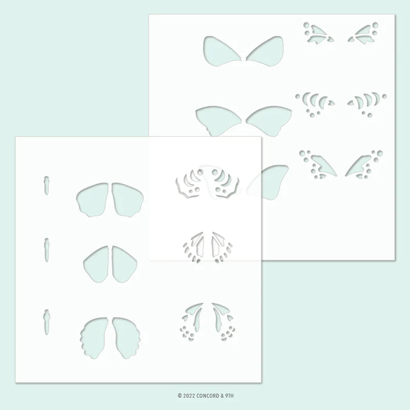 Boho Butterfly Stencil Pack