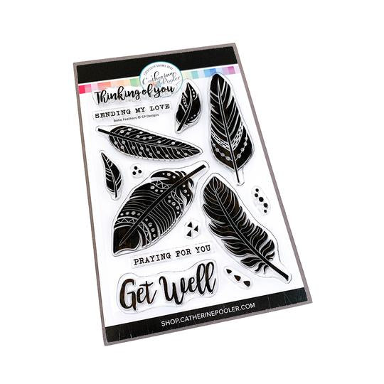 Boho Feathers Stamp Set – Bumbleberry Papercrafts Ltd