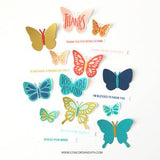 Bold Butterflies 6X8 Stamp Set