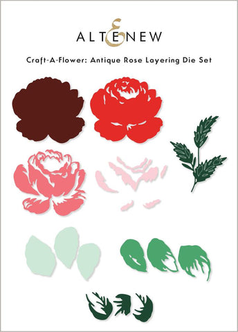 Craft-A-Flower : Ensemble de matrices de superposition de roses antiques