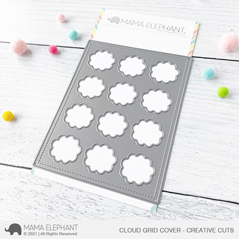 Coupes créatives de couverture de grille de nuage