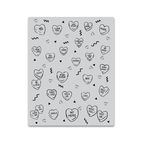 Autocollant Peek-a-boo Candy Hearts