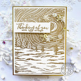Etched Winter Scene Bold Prints