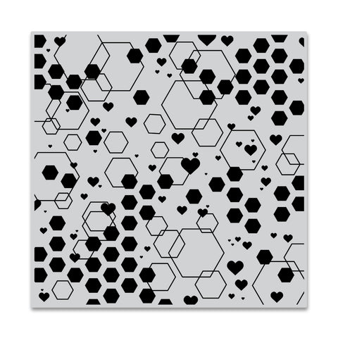 Abstract Honeycomb Bold Prints