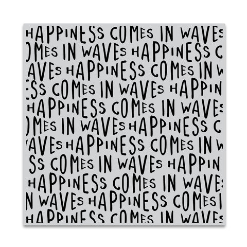 Impressions audacieuses de vagues de bonheur