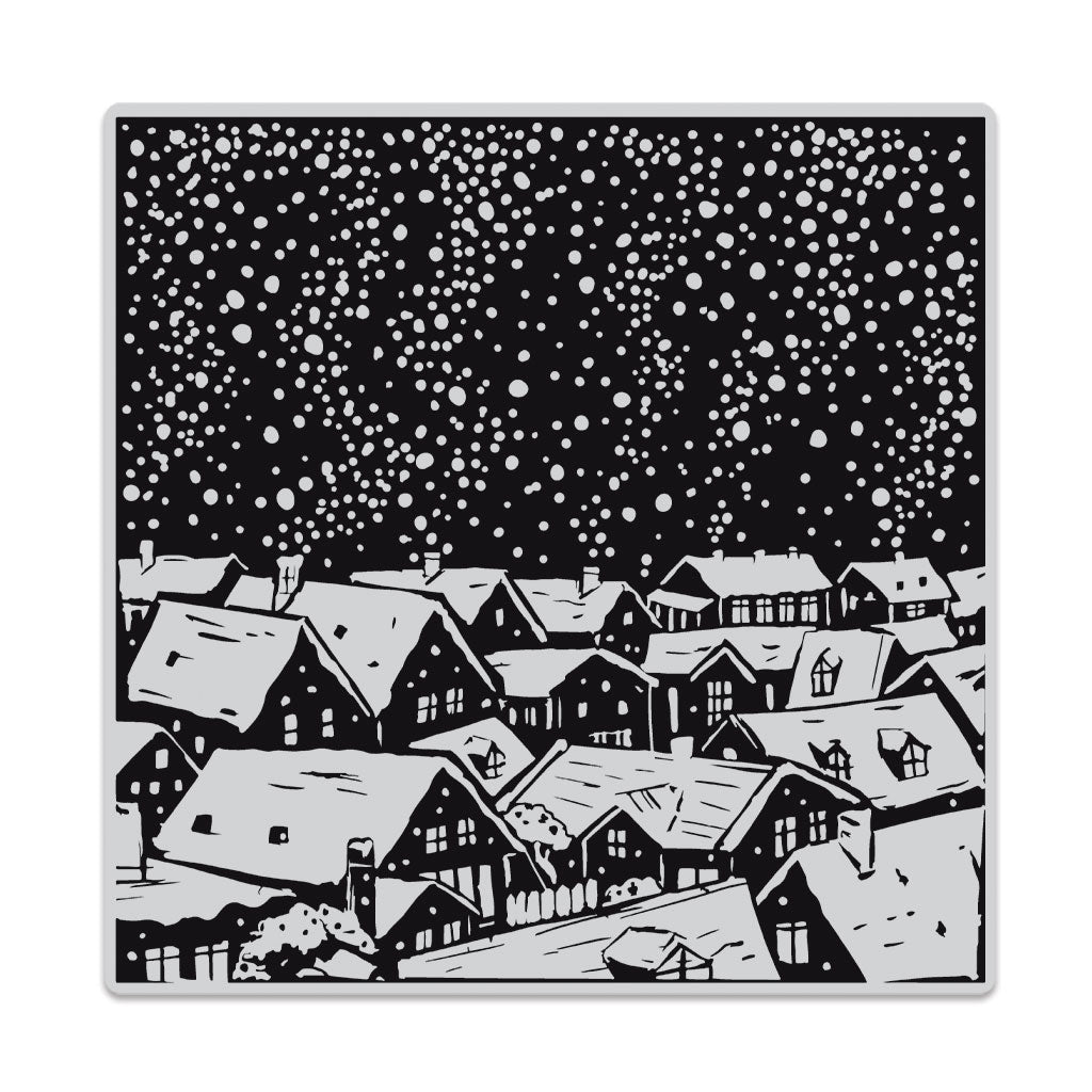 Snowy Rooftops Bold Prints