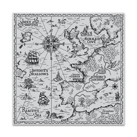 Antique Hero Map Bold Prints