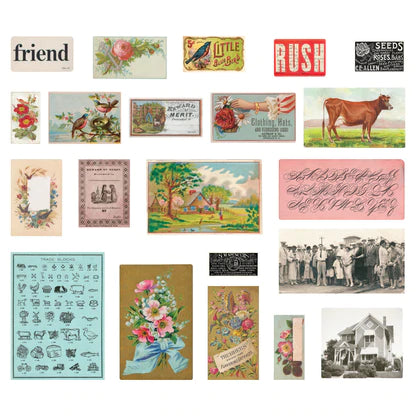 Reward of Merit Miscellany Printed Die Cuts from the Flea Market Finds Collection by Cathe Holden