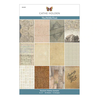 Neutrals Palette Sampler 6 x 9-inch Paper Pad from the Flea Market Finds Collection by Cathe Holden