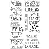 Art Deco Inspiration clear stamp set 