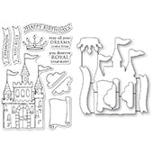 Majestic Achievements clear stamp and die set 
