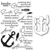 You Anchor Me clear stamp and die set 