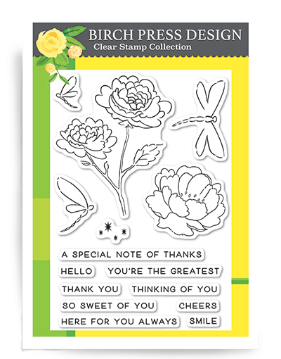 Dragonfly Greetings Clear Stamp Set