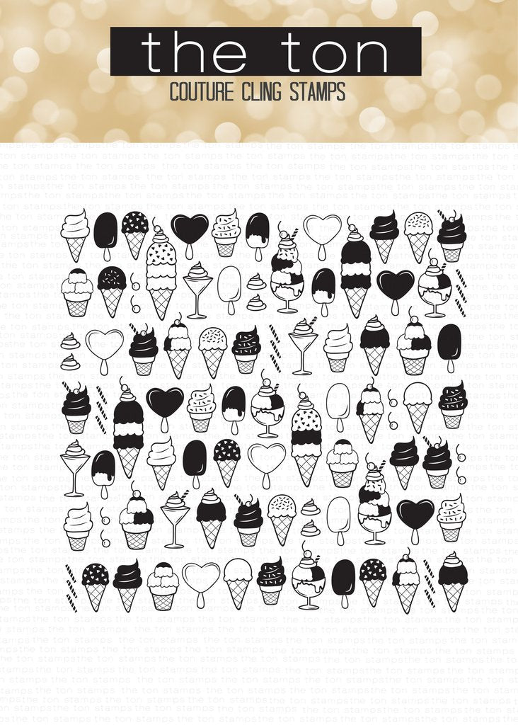 Ice Cream Party Cling Background