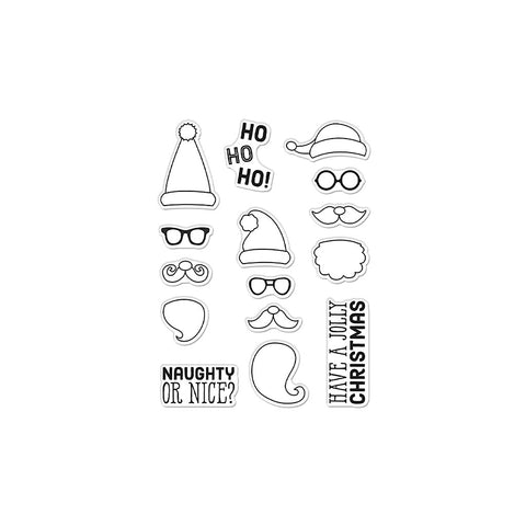 Ho Ho Ho Visages du Père Noël 3x4